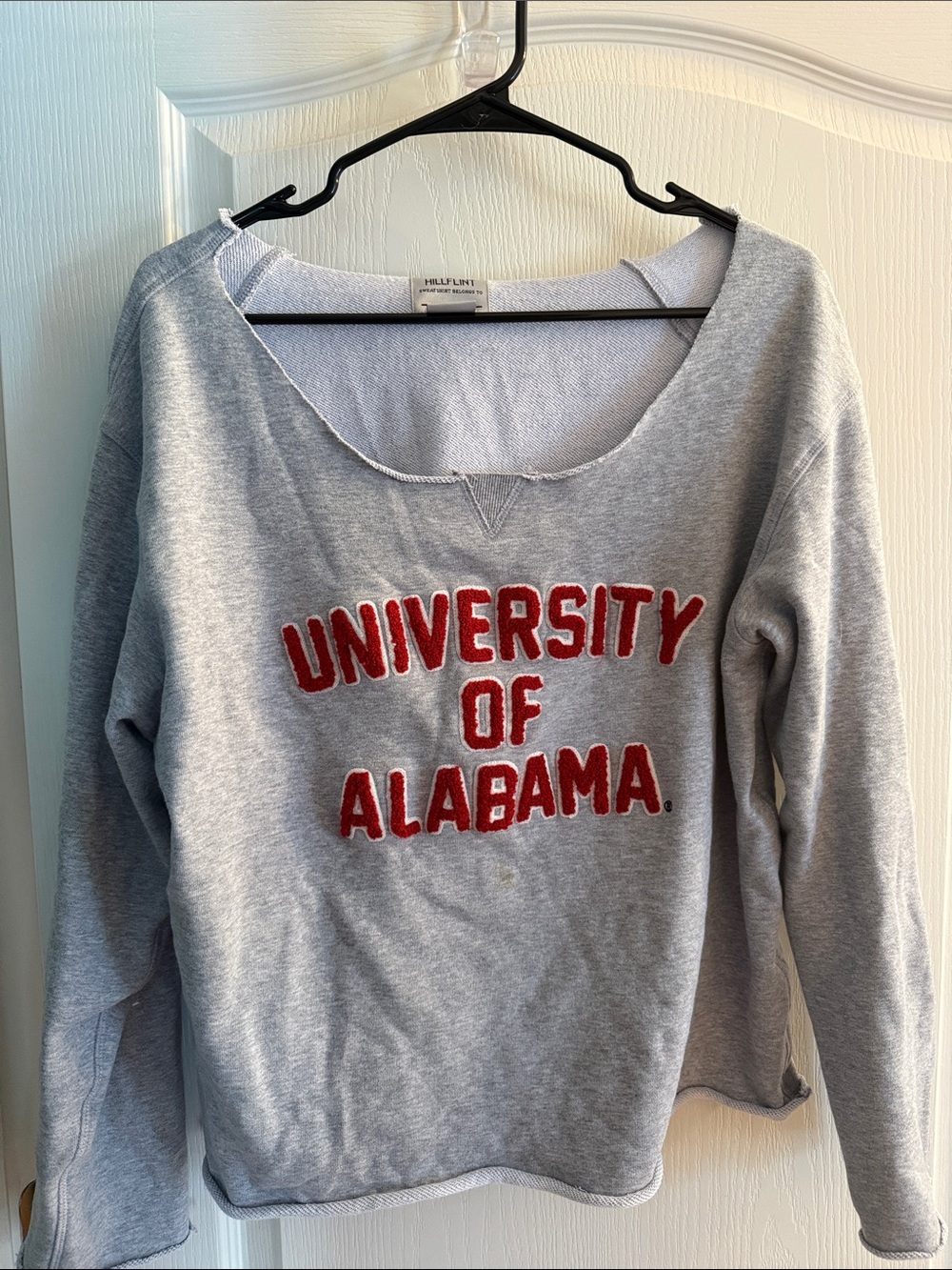 University of Alabama Off-Shoulder Crewneck